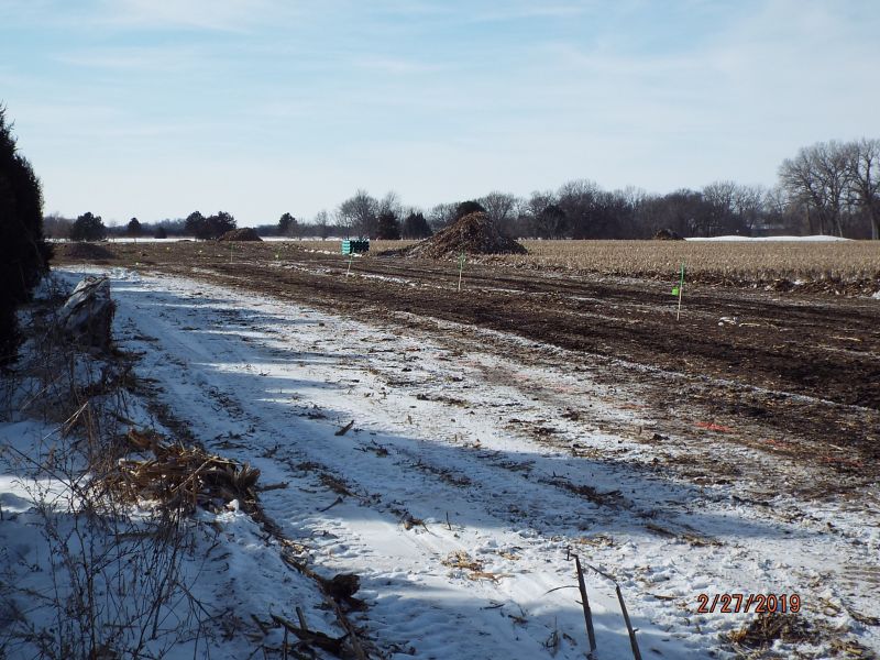looking west for new sewer